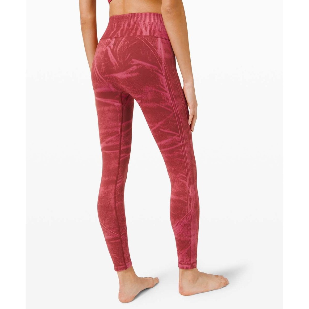 Lululemon Ebb to Train Tight 28 Wash Chianti Red Size 8